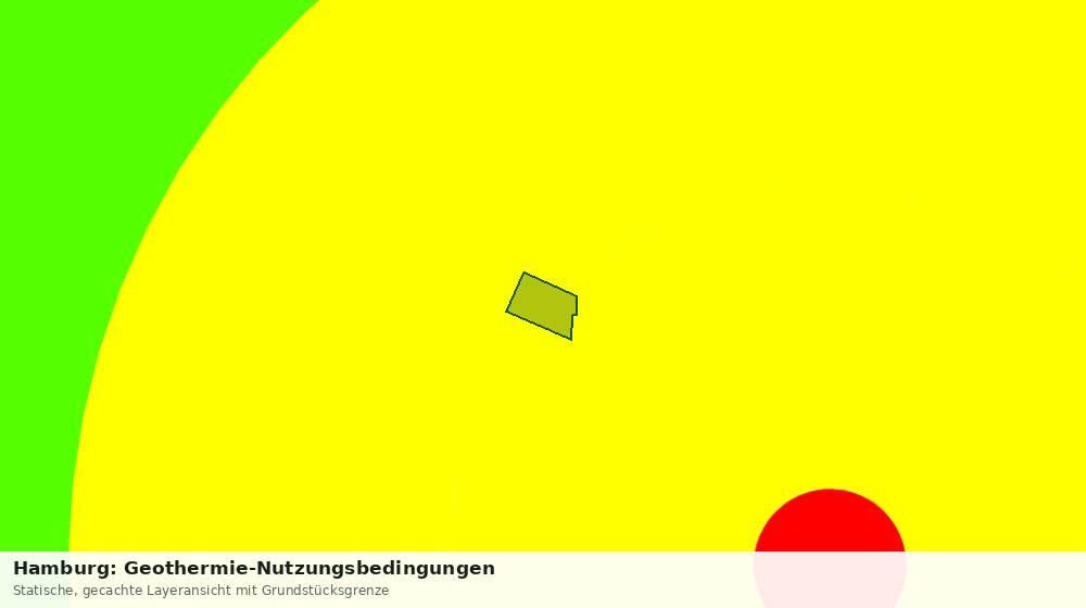 Statische Kartenansicht: Hamburg: Geothermie-Nutzungsbedingungen