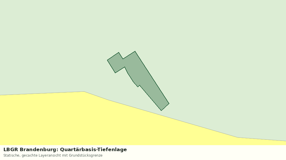 Statische Kartenansicht: LBGR Brandenburg: Quartärbasis-Tiefenlage