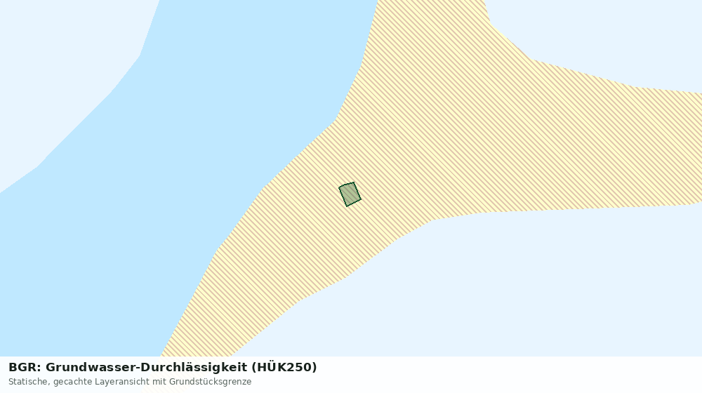 Statische Kartenansicht: BGR: Grundwasser-Durchlässigkeit (HÜK250)