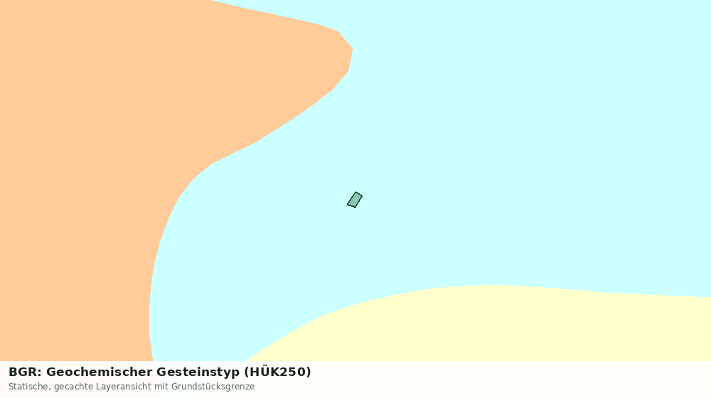 Statische Kartenansicht: BGR: Geochemischer Gesteinstyp (HÜK250)
