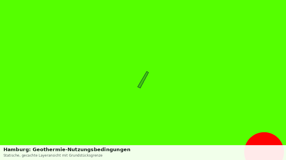 Statische Kartenansicht: Hamburg: Geothermie-Nutzungsbedingungen