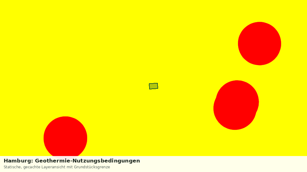 Statische Kartenansicht: Hamburg: Geothermie-Nutzungsbedingungen