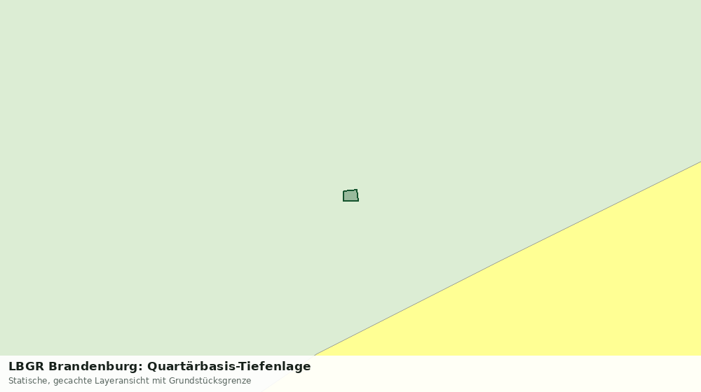 Statische Kartenansicht: LBGR Brandenburg: Quartärbasis-Tiefenlage