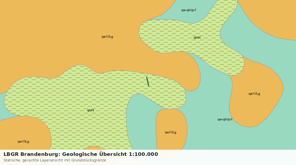 Statische Kartenansicht: LBGR Brandenburg: Geologische Übersicht 1:100.000