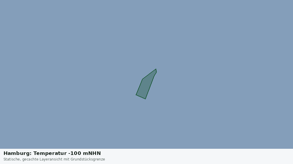 Statische Kartenansicht: Hamburg: Temperatur -100 mNHN