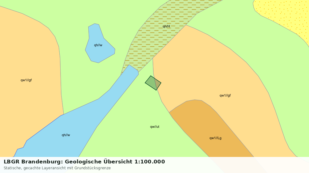 Statische Kartenansicht: LBGR Brandenburg: Geologische Übersicht 1:100.000