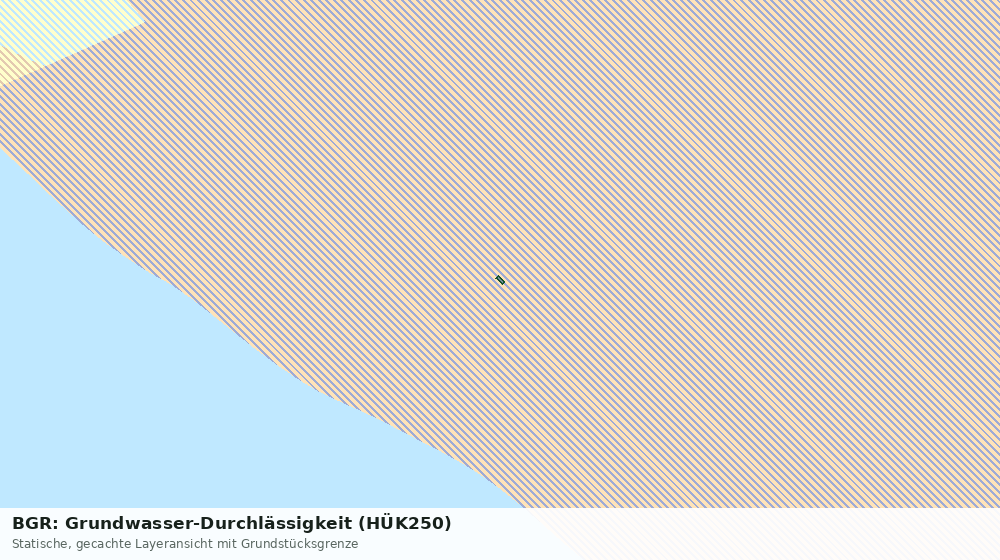 Statische Kartenansicht: BGR: Grundwasser-Durchlässigkeit (HÜK250)