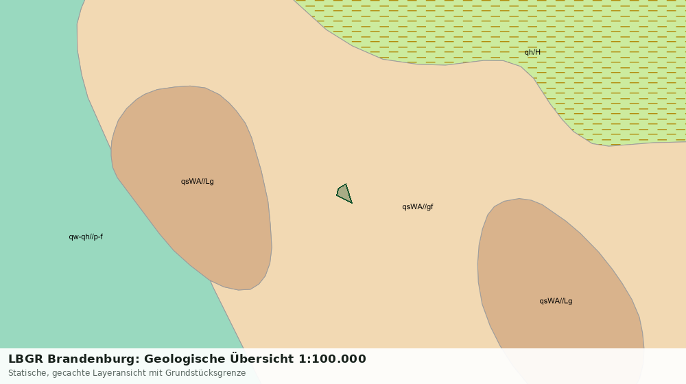 Statische Kartenansicht: LBGR Brandenburg: Geologische Übersicht 1:100.000