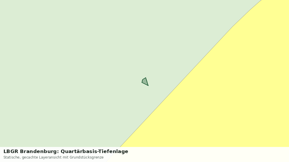 Statische Kartenansicht: LBGR Brandenburg: Quartärbasis-Tiefenlage