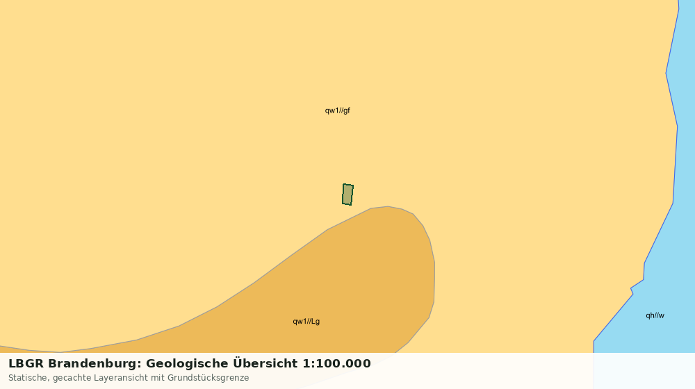 Statische Kartenansicht: LBGR Brandenburg: Geologische Übersicht 1:100.000