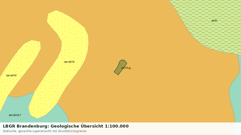Statische Kartenansicht: LBGR Brandenburg: Geologische Übersicht 1:100.000