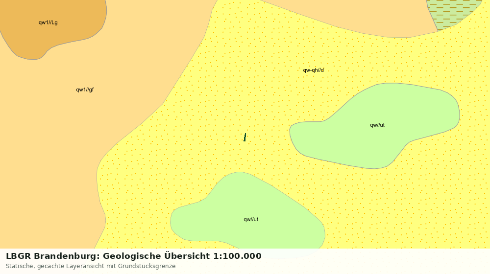 Statische Kartenansicht: LBGR Brandenburg: Geologische Übersicht 1:100.000