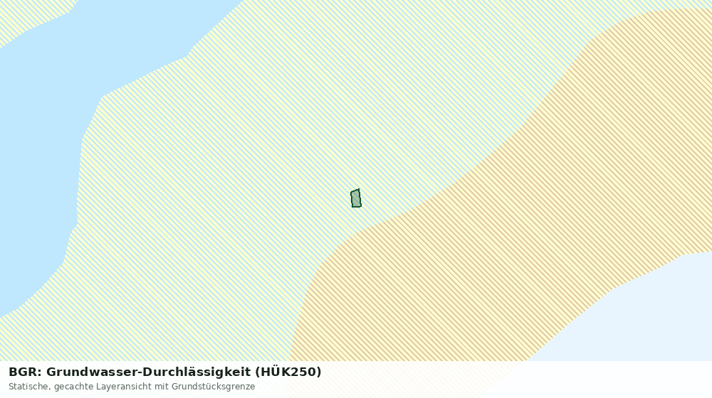 Statische Kartenansicht: BGR: Grundwasser-Durchlässigkeit (HÜK250)