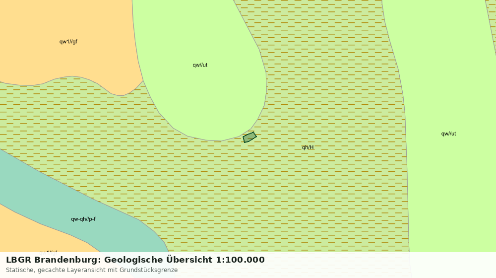 Statische Kartenansicht: LBGR Brandenburg: Geologische Übersicht 1:100.000
