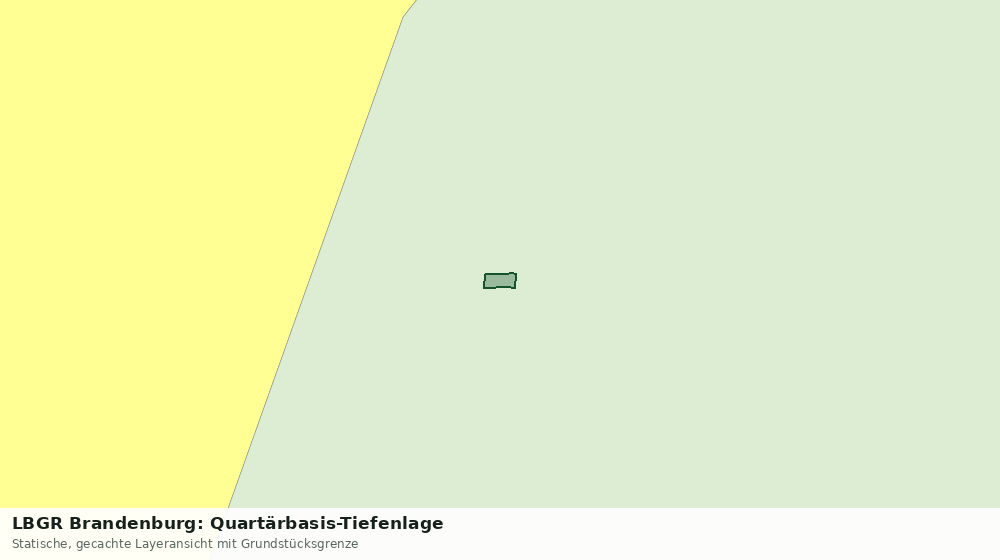 Statische Kartenansicht: LBGR Brandenburg: Quartärbasis-Tiefenlage