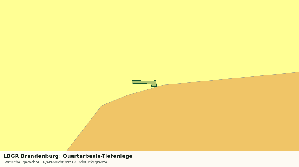 Statische Kartenansicht: LBGR Brandenburg: Quartärbasis-Tiefenlage