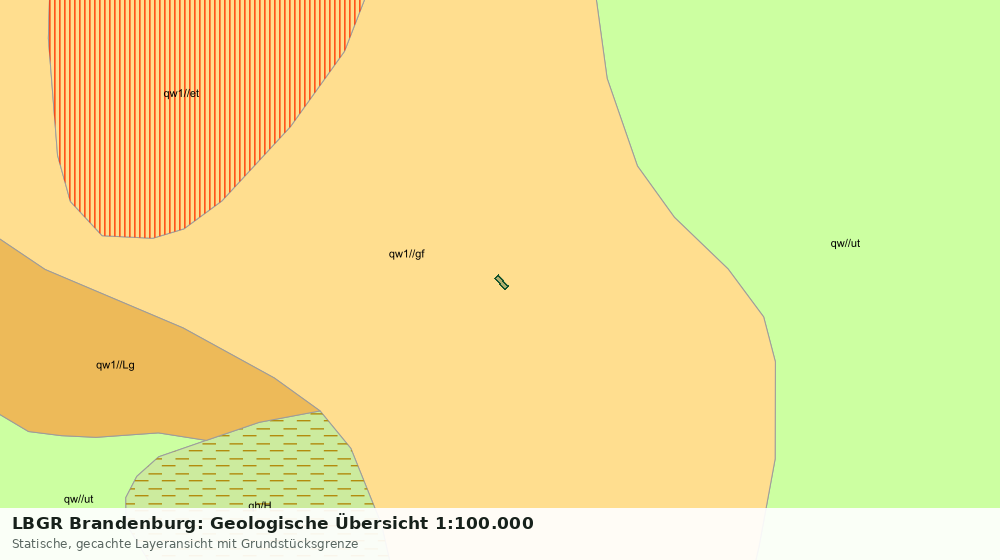 Statische Kartenansicht: LBGR Brandenburg: Geologische Übersicht 1:100.000