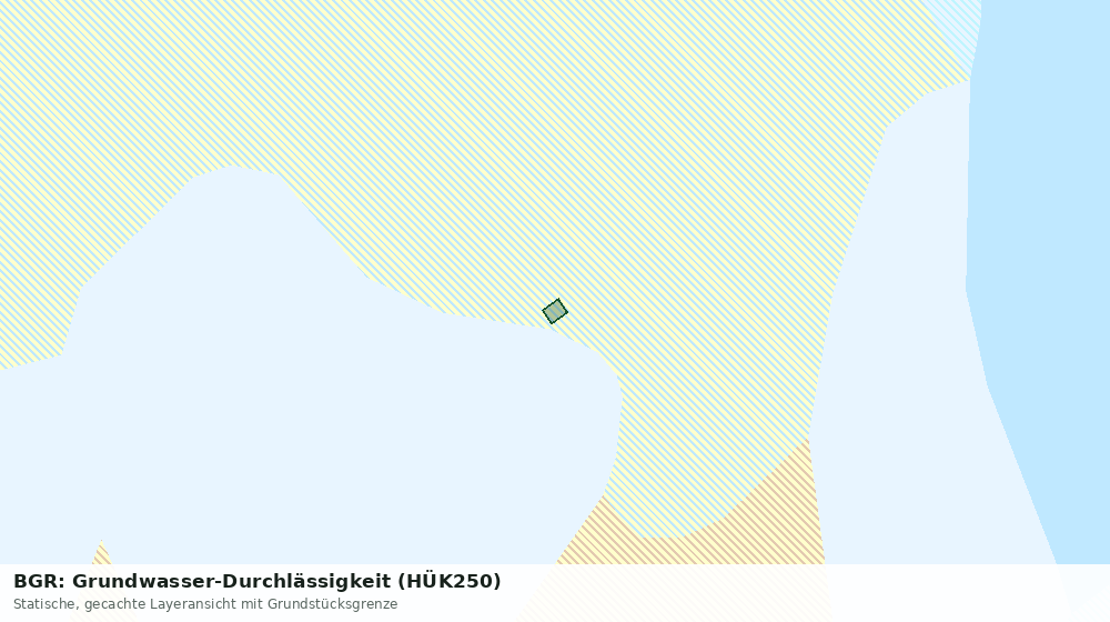 Statische Kartenansicht: BGR: Grundwasser-Durchlässigkeit (HÜK250)