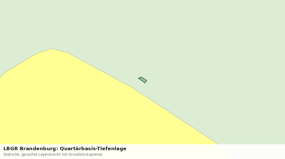 Statische Kartenansicht: LBGR Brandenburg: Quartärbasis-Tiefenlage