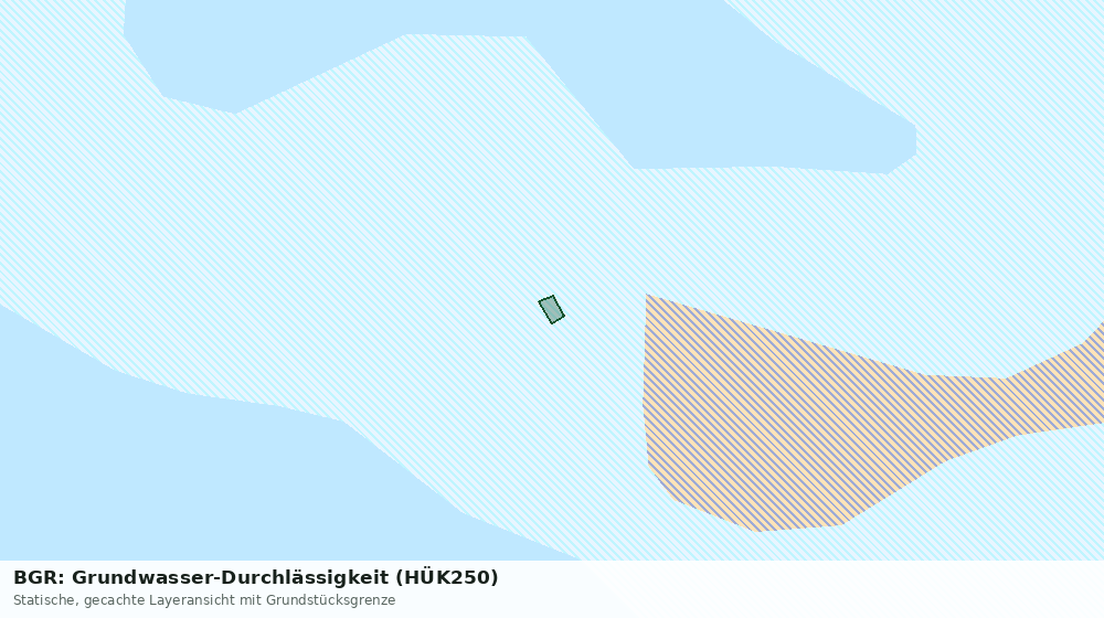 Statische Kartenansicht: BGR: Grundwasser-Durchlässigkeit (HÜK250)