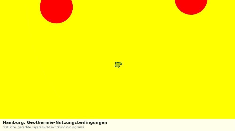 Statische Kartenansicht: Hamburg: Geothermie-Nutzungsbedingungen