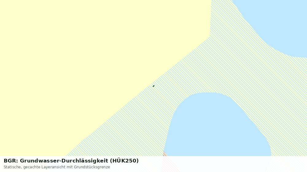 Statische Kartenansicht: BGR: Grundwasser-Durchlässigkeit (HÜK250)