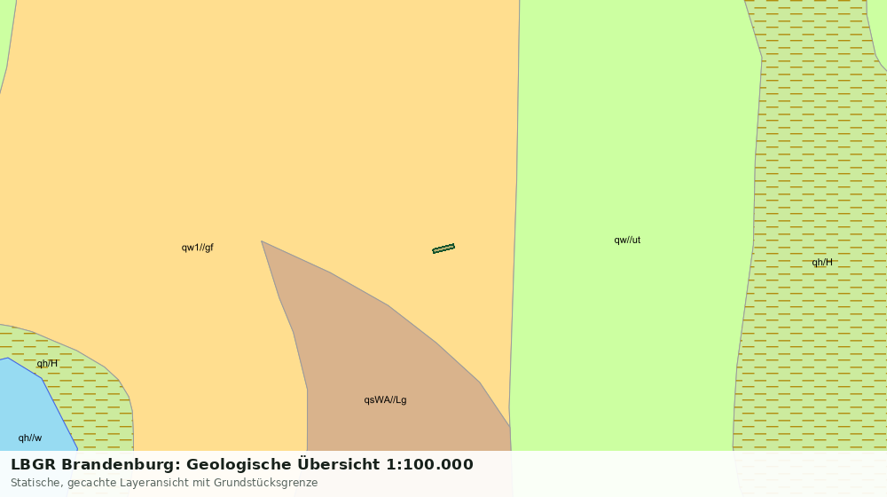 Statische Kartenansicht: LBGR Brandenburg: Geologische Übersicht 1:100.000