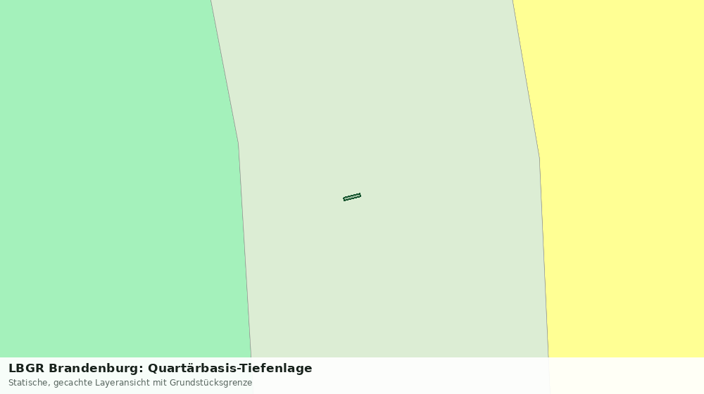 Statische Kartenansicht: LBGR Brandenburg: Quartärbasis-Tiefenlage