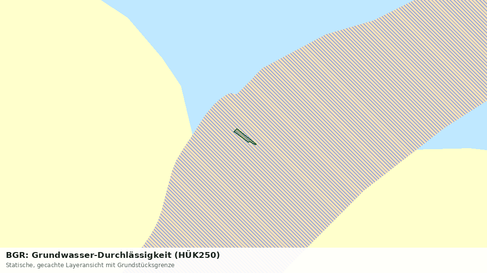 Statische Kartenansicht: BGR: Grundwasser-Durchlässigkeit (HÜK250)