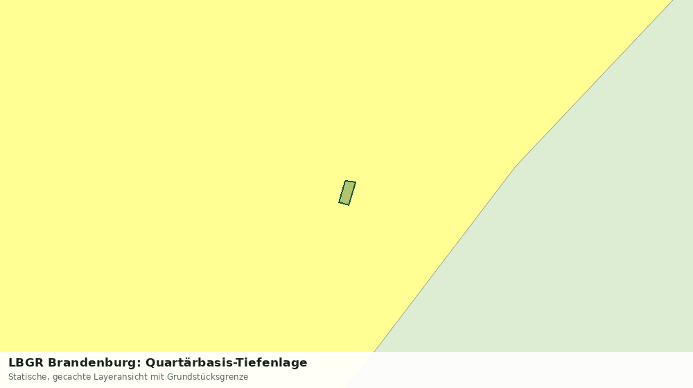 Statische Kartenansicht: LBGR Brandenburg: Quartärbasis-Tiefenlage