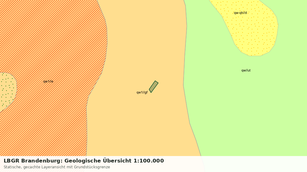 Statische Kartenansicht: LBGR Brandenburg: Geologische Übersicht 1:100.000