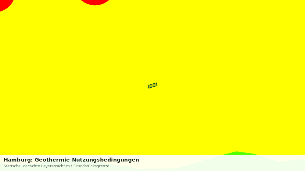 Statische Kartenansicht: Hamburg: Geothermie-Nutzungsbedingungen