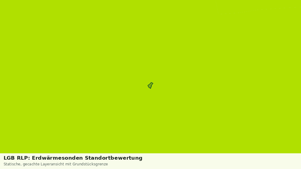 Statische Kartenansicht: LGB RLP: Erdwärmesonden Standortbewertung