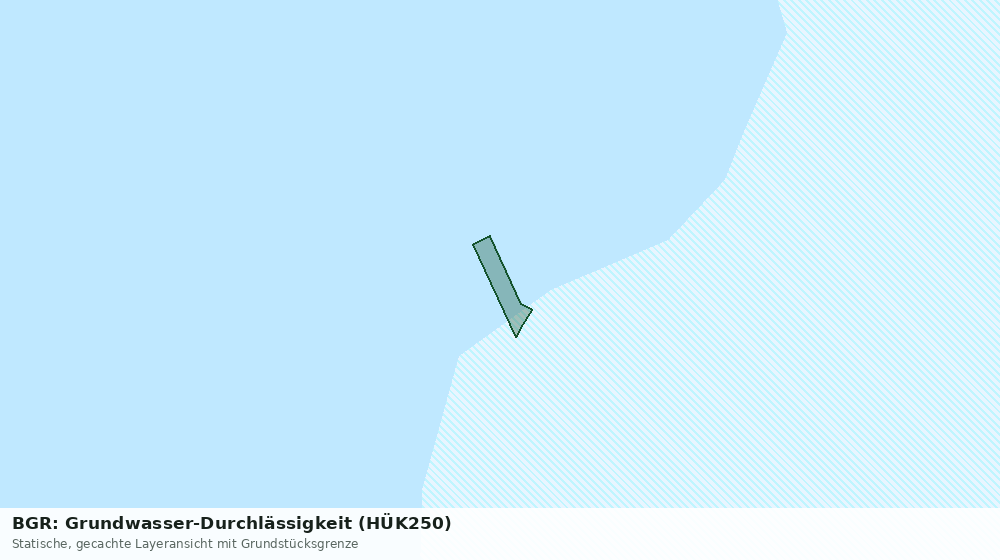 Statische Kartenansicht: BGR: Grundwasser-Durchlässigkeit (HÜK250)