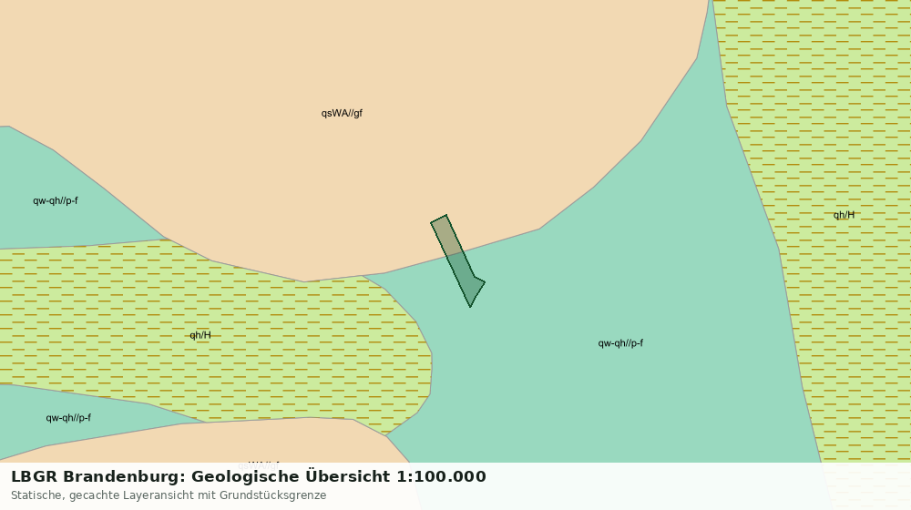 Statische Kartenansicht: LBGR Brandenburg: Geologische Übersicht 1:100.000