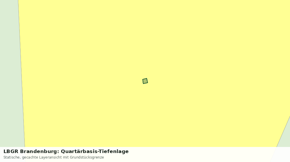 Statische Kartenansicht: LBGR Brandenburg: Quartärbasis-Tiefenlage