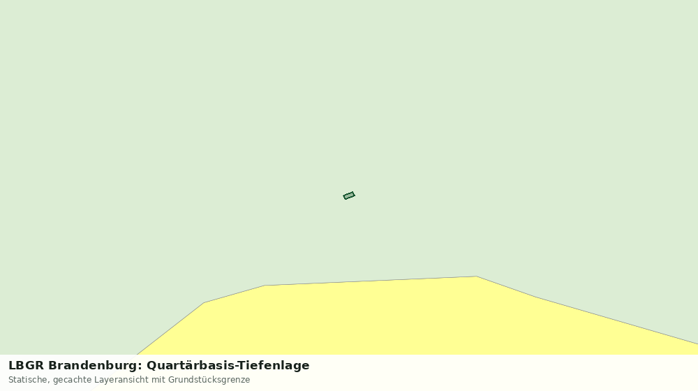 Statische Kartenansicht: LBGR Brandenburg: Quartärbasis-Tiefenlage