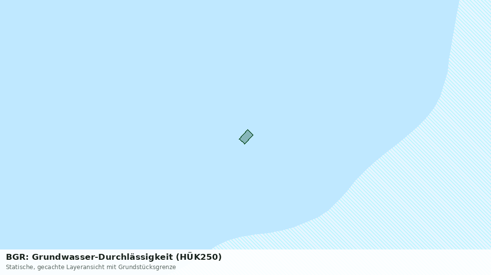 Statische Kartenansicht: BGR: Grundwasser-Durchlässigkeit (HÜK250)