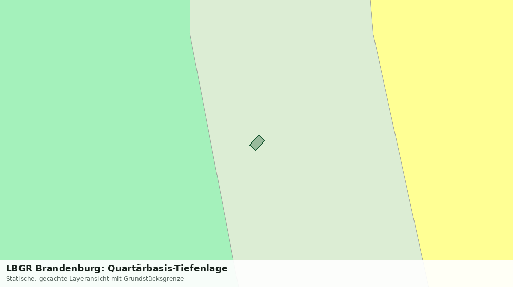 Statische Kartenansicht: LBGR Brandenburg: Quartärbasis-Tiefenlage