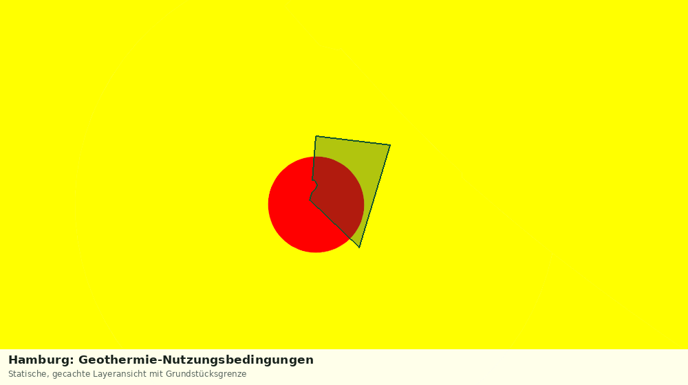 Statische Kartenansicht: Hamburg: Geothermie-Nutzungsbedingungen