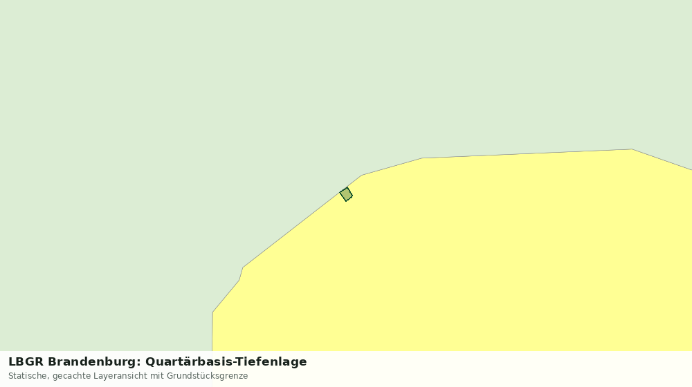 Statische Kartenansicht: LBGR Brandenburg: Quartärbasis-Tiefenlage