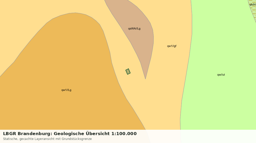 Statische Kartenansicht: LBGR Brandenburg: Geologische Übersicht 1:100.000
