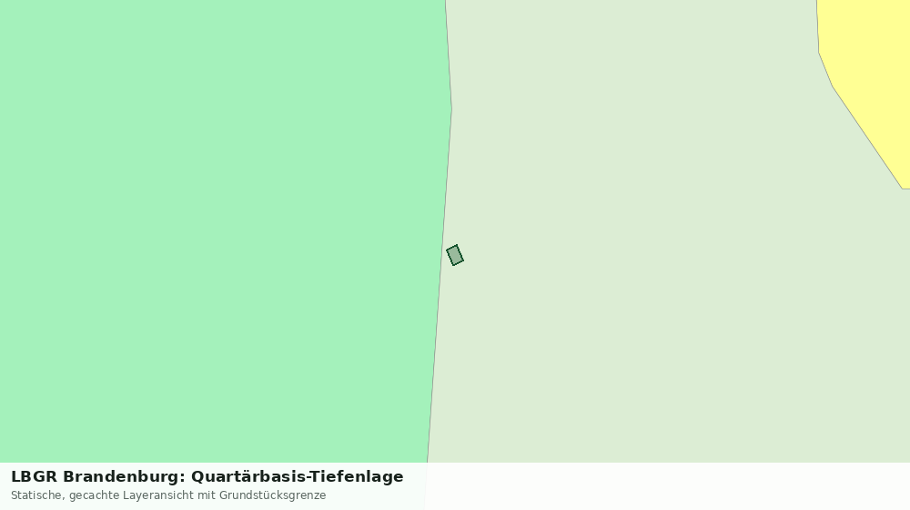 Statische Kartenansicht: LBGR Brandenburg: Quartärbasis-Tiefenlage