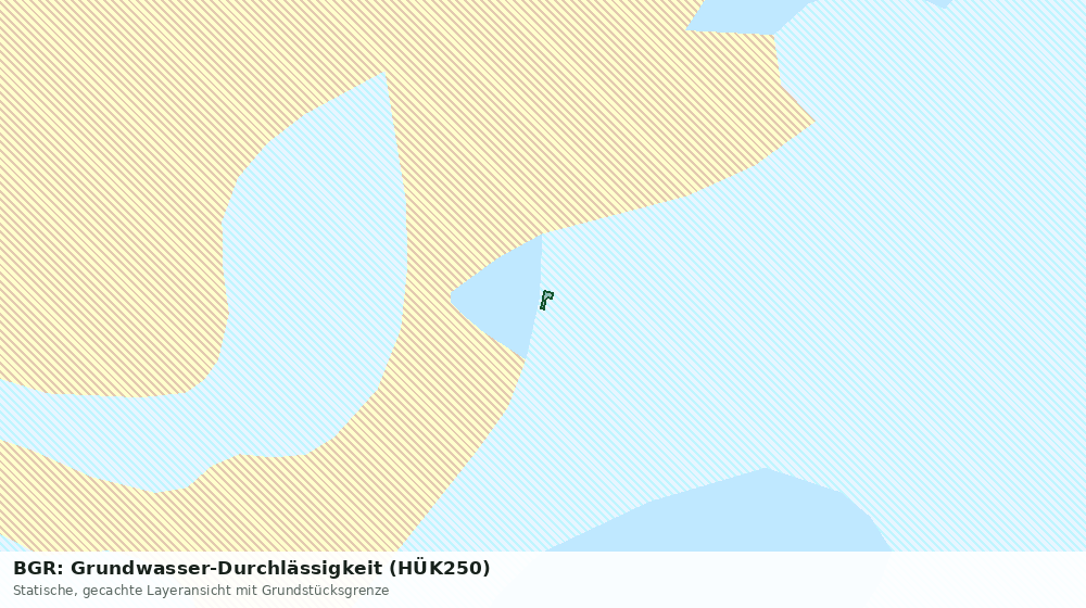 Statische Kartenansicht: BGR: Grundwasser-Durchlässigkeit (HÜK250)