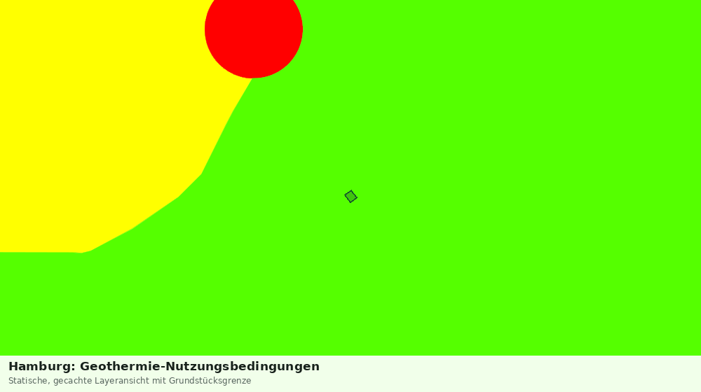 Statische Kartenansicht: Hamburg: Geothermie-Nutzungsbedingungen