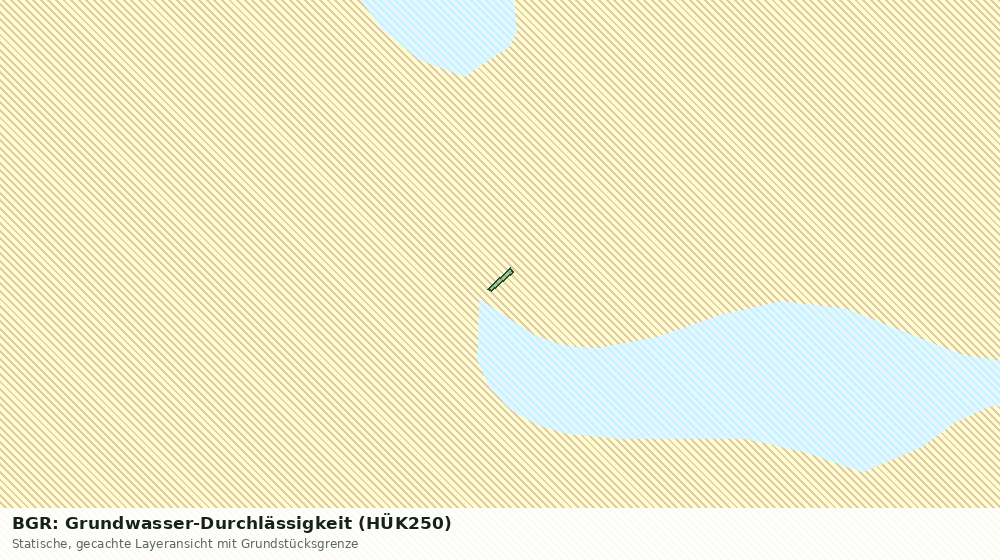 Statische Kartenansicht: BGR: Grundwasser-Durchlässigkeit (HÜK250)