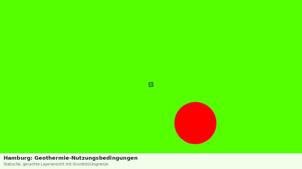 Statische Kartenansicht: Hamburg: Geothermie-Nutzungsbedingungen