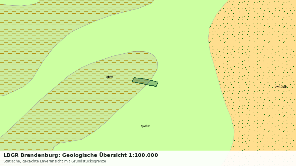 Statische Kartenansicht: LBGR Brandenburg: Geologische Übersicht 1:100.000