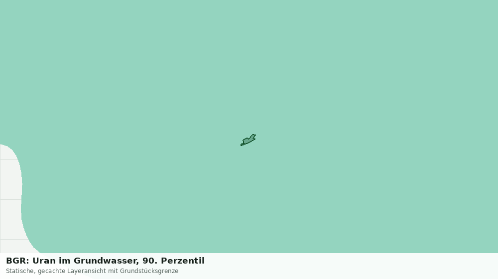 Statische Kartenansicht: BGR: Uran im Grundwasser, 90. Perzentil