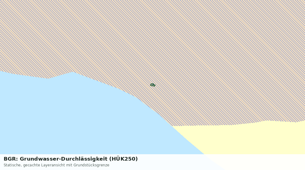 Statische Kartenansicht: BGR: Grundwasser-Durchlässigkeit (HÜK250)
